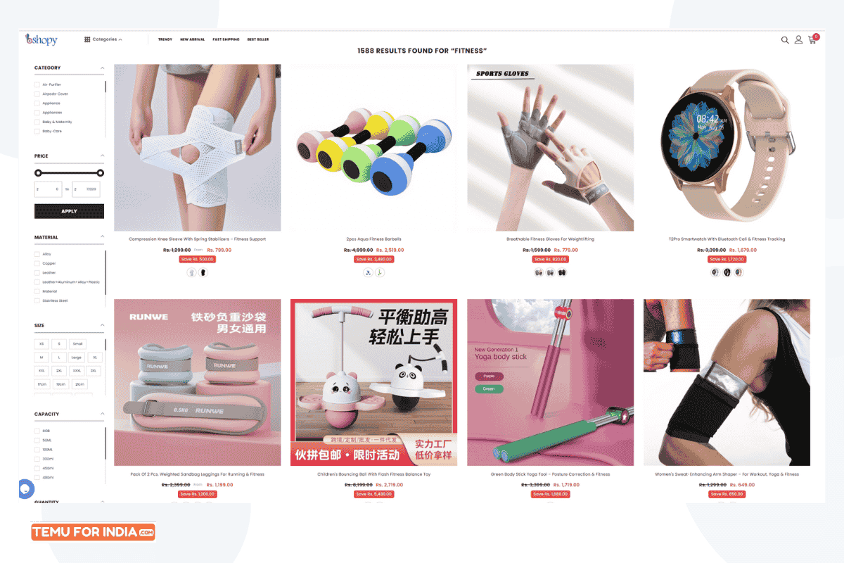 Top Trending Products on Bshopy Related to Fitness Gadgets